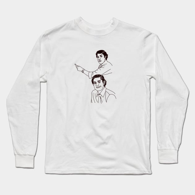 Jim Halpert Explains Meme Long Sleeve T-Shirt by Meme Gifts